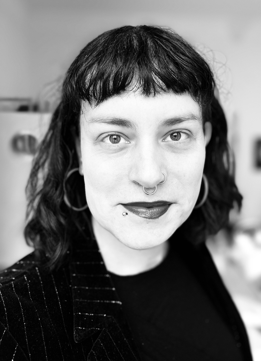 Zafira Vrba Woodski A black and white of Zafira Vrba Woodski